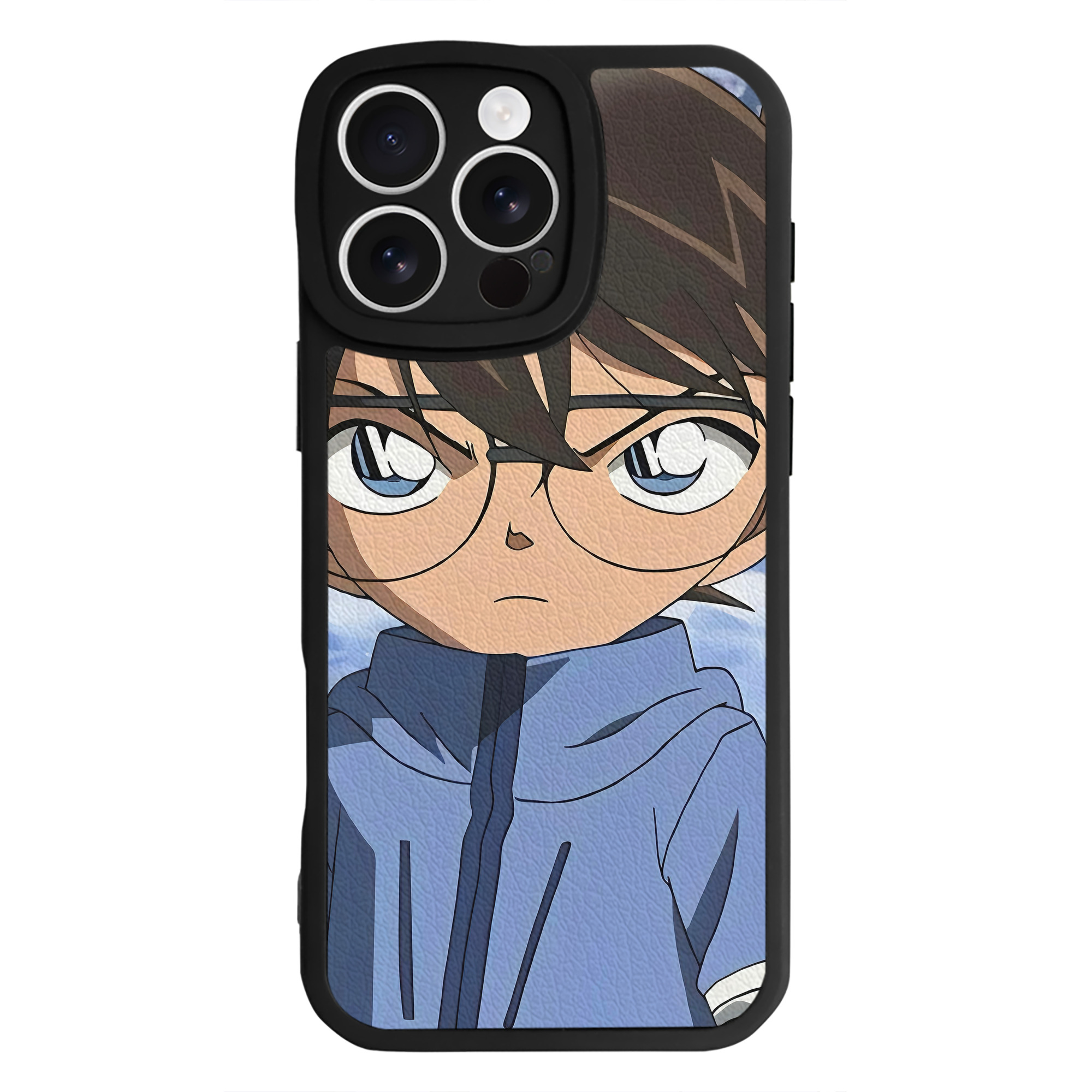 （画像用） 名探偵コナン Detective Conan 【iPhone 16シリーズ対応】シリコンスマホケース（レザー調） 材質：シリコン